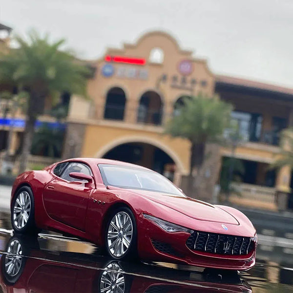 1:32 Maserati Alfieri Coupe Alloy Sports Car Model Diecast Metal Toy Vehicles Car Model Sound and Light Simulation Kids Toy Gift Red - IHavePaws