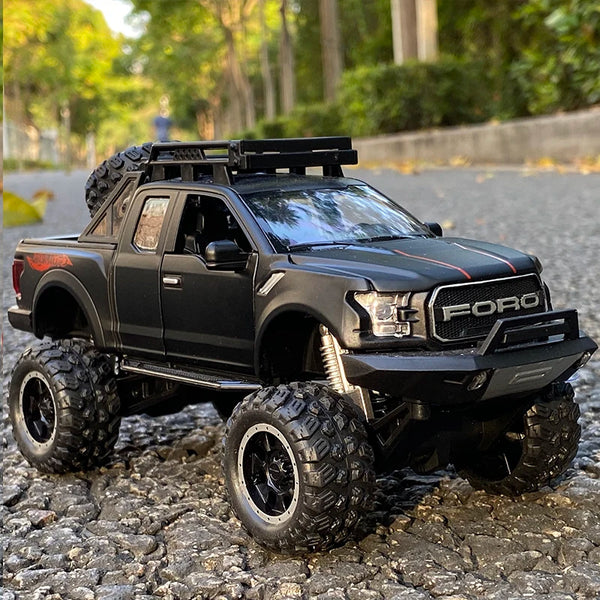 1:32 Ford Raptor SVT Alloy Car Model Diecasts Toy Modified Off-Road Vehicles Metal Car Model Simulation Collection Kids Toy Gift - IHavePaws