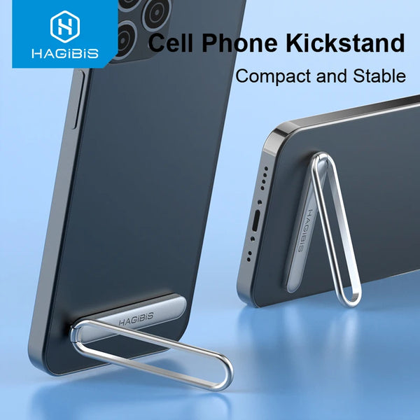 Hagibis Cell Phone Kickstand Universal Vertical Horizontal Stand Adjustable Mini Folding Desk Mount Holder for iPhone Samsung - IHavePaws