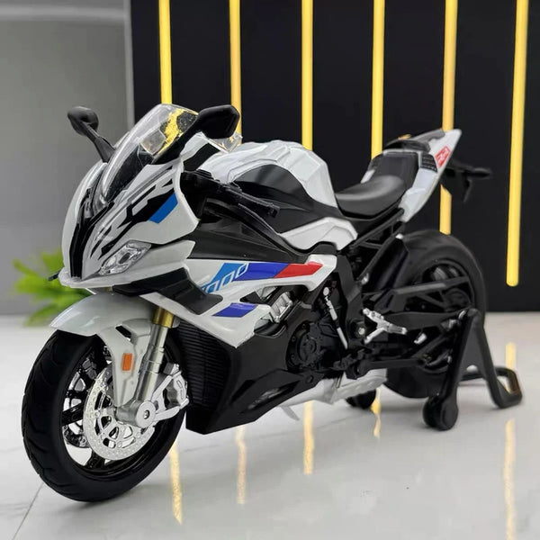 1/12 2013 S1000RR M Version Alloy Racing Motorcycle Diecast Metal Street Sports Motorcycle Model Sound Light Childrens Toys Gift - IHavePaws