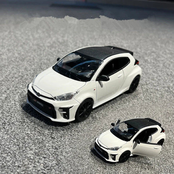 Maisto 1/24 2021 Toyota GR Yaris Alloy Car Model Diecast Metal Toy Car Vehicles Model High Simulation Collection Childrens Gifts White - IHavePaws