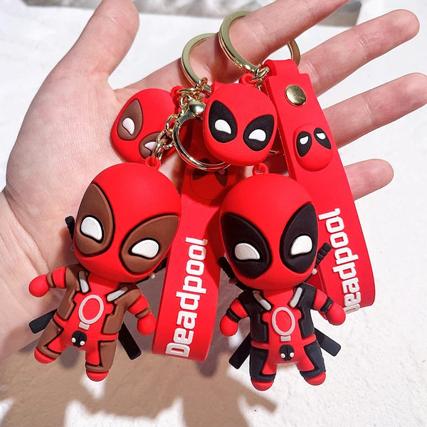 Cute Doll Pendant Anime Figures Deadpool Q Version Fashion Backpack Keychain Couple Bag Keyring Pendant Birthday Gifts - ihavepaws.com