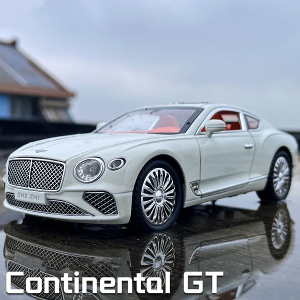1:24 Continental GT Alloy Luxy Car Model Diecasts Metal Car Vehicles Model Simulation Sound Light Collection Childrens Toys Gift - IHavePaws