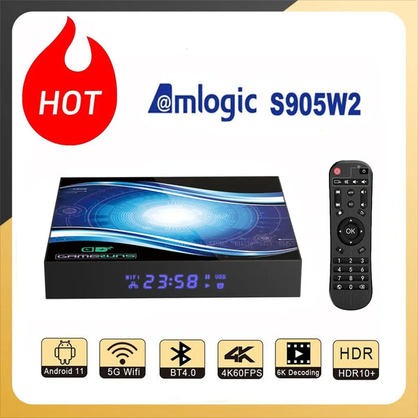 Amlogic S905W2 Android11.0 Smart TV BOX 4K 60FPS 5G WiFi HDR10 - IHavePaws