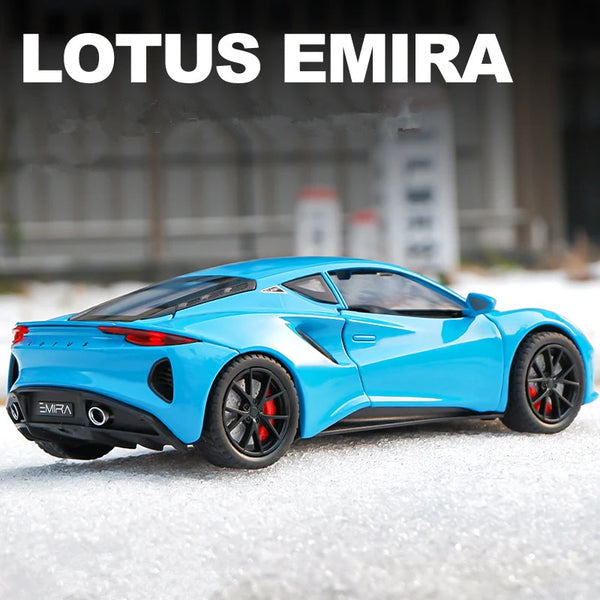 1:24 Lotus Emira Alloy Sports Car Model Diecasts Metal Racing Car Vehicles Model Simulation Sound Light Collection Kids Toy Gift - IHavePaws