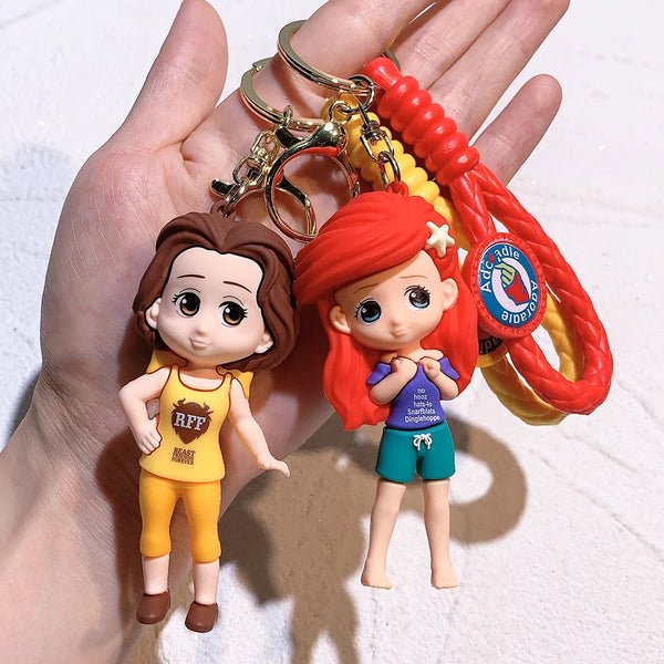 Cartoon Anime Frozen Princess Elsa Pendant Keychain Car Key Chain Key Ring Keyring Phone Bag Ornament Jewelry Gifts - ihavepaws.com