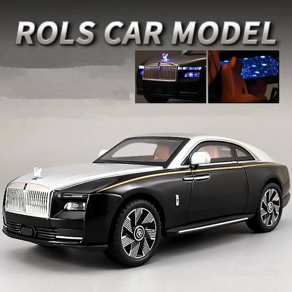 1:24 Rolls Royce Spectre Alloy Luxy Car Model Diecasts Metal Vehicles Car Model Simulation Sound Light Collection Kids Toys Gift - IHavePaws