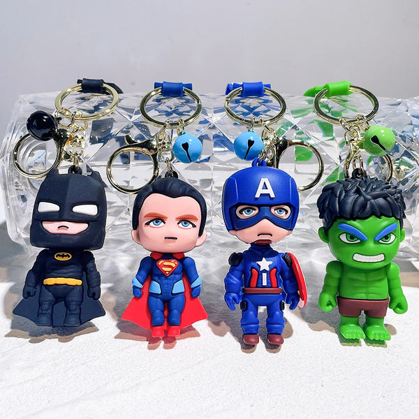New Style keychain pendant figurine superhero schoolbag small pendant Avengers Spiderman keychain - ihavepaws.com