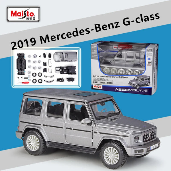 Assembly Version Maisto 1:24 Mercedes-Benz G-class Alloy Car Model Diecasts Metal Mini Car Vehicles Model Simulation Kids Gifts Gray - IHavePaws
