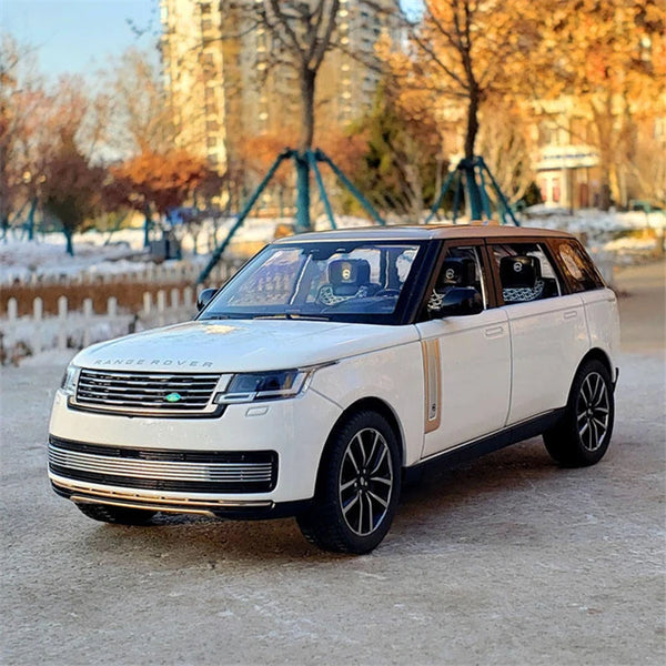 New 1/24 Land Range Rover SUV Alloy Car Model Diecast Metal Toy Off-road Vehicles Car Model Simulation Sound and Light Kids Gift - IHavePaws