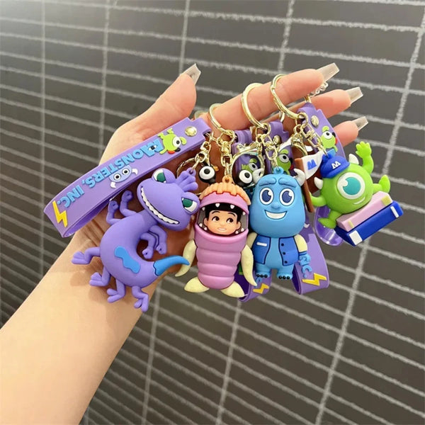 Anime Monsters Inc Figure Keychain Cartoon Power Company Doll Schoolbag Pendent Car Key Accessories Birthday Gifts for Friends - ihavepaws.com