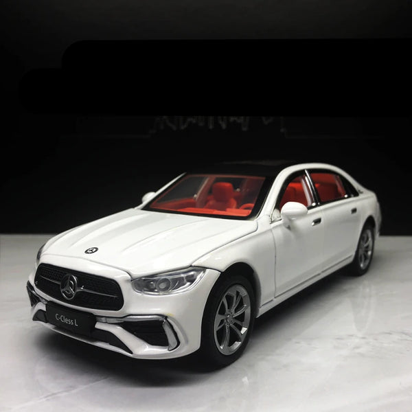 1/24 C260 L C-Class Alloy Car Model Diecasts Metal Toy Vehicles Car Model High Simulation Sound and Light Collection Kids Gifts - IHavePaws