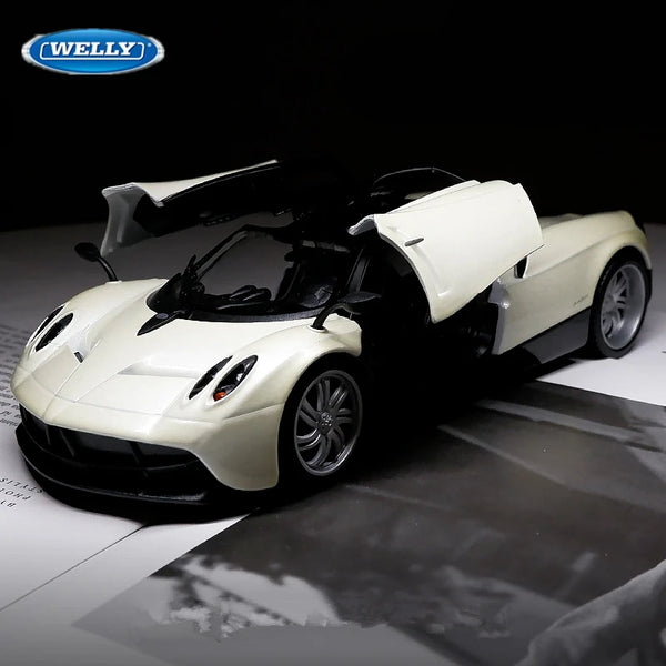 Welly 1:24 Pagani Huayra Alloy Sports Model Diecast Metal Toy Racing Car Vehicles Model Collection Simulation Childrens Toy Gift - IHavePaws