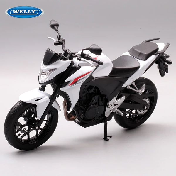 WELLY 1:10 HONDA CB500F Alloy Racing Motorcycle Model Simulation Diecast Metal Toy Sports Motorcycle Model Collection Kids Gifts - IHavePaws