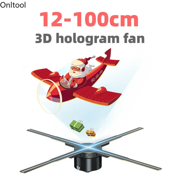 12-100CM 3D Advertising Projector Wifi Sign Holographic Lamp Player Remote Advertise Light - IHavePaws