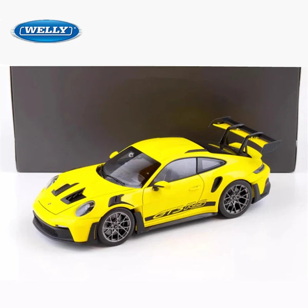 Welly 1:24 Porsche 911 GT3 RS Alloy Sports Car Model Diecast Metal Toy Track Racing Vehicles Car Model Simulation Childrens Gift - IHavePaws