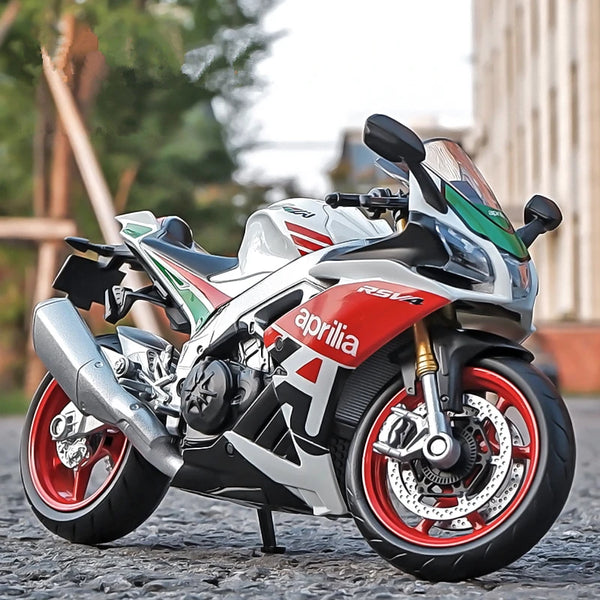 1:12 Aprilia RSV4 Alloy Racing Motorcycle Model Simulation Diecast Metal Cross-Country Motorcycle Model Collection Children Gift - IHavePaws