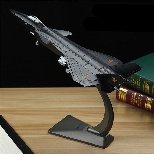 NEW Chengdu J-20 Alloy Stealth Fighter Aircraft Airplane Model Simulation Metal Fighter Battle Plane Model Sound Light Kids Gift - IHavePaws