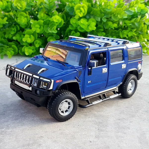 1:24 HUMMER H2 SUV Alloy Car Model Diecast & Toy Metal Off-road Vehicles Car Model High Simulation Collection Childrens Toy Gift - IHavePaws