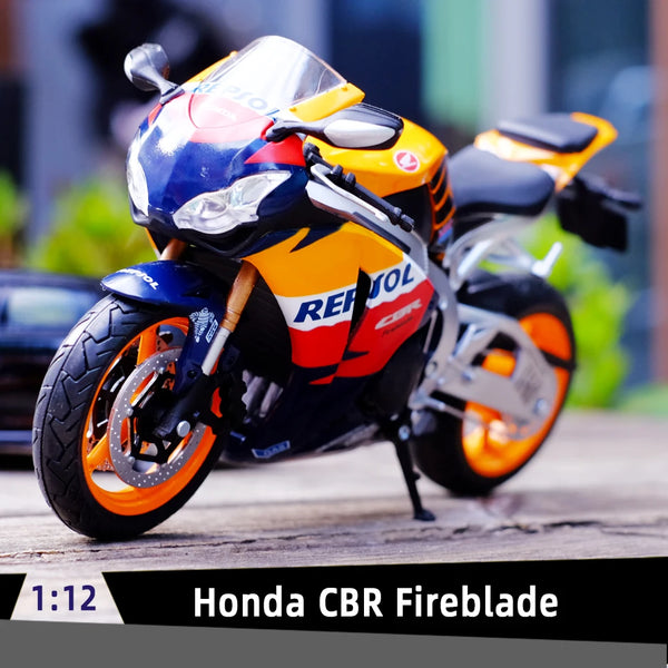 1/12 HONDA CBR Fireblade Race Cross-country Motorcycle Model Simulation Alloy Toy Street Motorcycle Model Collection Kids Gifts - IHavePaws