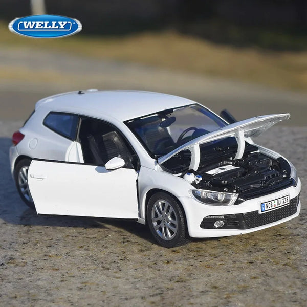 WELLY 1:24 Volkswagen Scirocco Alloy Car Model Diecasts Metal Toy Mini Vehicles Car Model High Simulation Collection Kids Gifts - IHavePaws