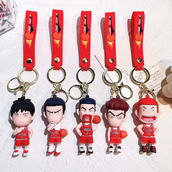 Japanese Anime SLAM DUNK Keychain Doll Pendant Fashion Key Ring Backpack Ornaments Accessories Jewelry Holiday Gifts for Friends - ihavepaws.com