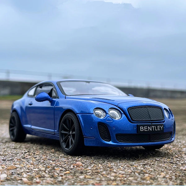New 1:24 Continental GT Coupe Alloy Luxy Car Model Diecast Metal Toy Vehicles Car Model High Simulation Collection Children Gift Blue - IHavePaws