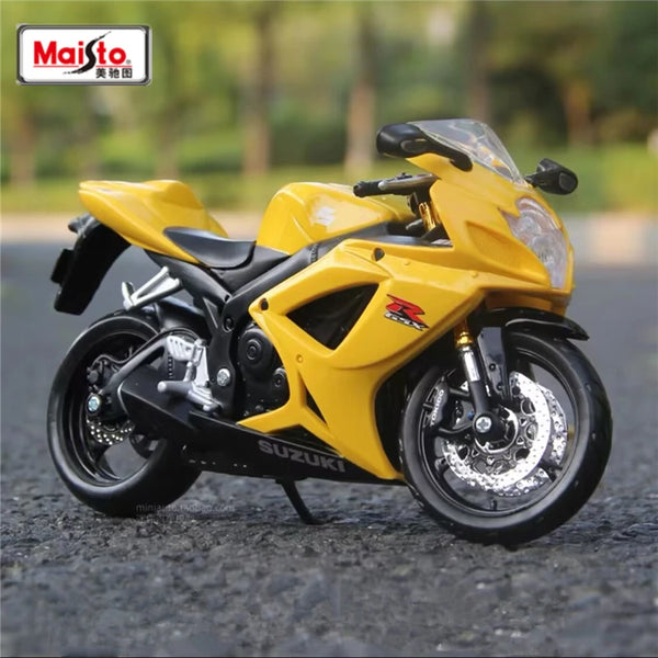 Maisto 1:12 Suzuki GSX-R600 Alloy Racing Motorcycle Model Diecast Metal Toy Street Sports Motorcycle Model Simulation Kids Gifts - IHavePaws