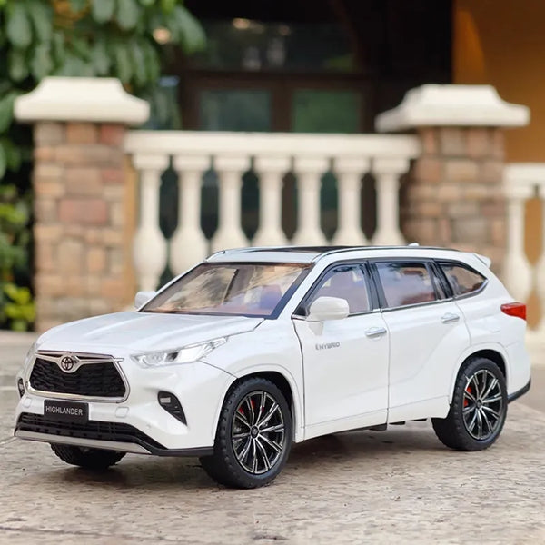 1:24 Highlander SUV Alloy Car Model Diecast & Toy Metal Off-road Vehicles Car Model Simulation Sound and Light Kids Gifts - IHavePaws