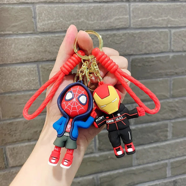New Creative Avengers Spider Man Iron Man Keychain Cartoon Bag Hanger Children's Personalized Keychain Ring - ihavepaws.com
