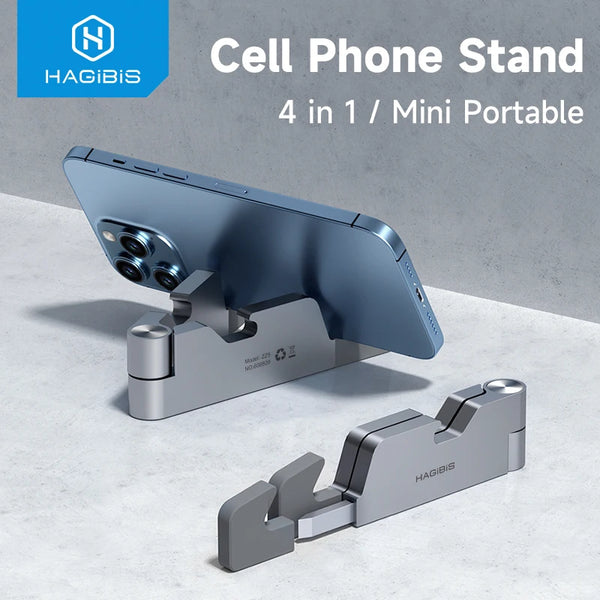 Hagibis Multifunction Cell Phone Stand Adjustable Foldable Desktop Phone Holder Box Bottle opener for iPhone 14 13 Pro Max iPad Gray - IHavePaws