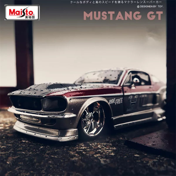 Maisto 1:24 Harley Mustang GT Alloy Car Model Diecasts Metal Modified Sports Car Model Simulation Collection Childrens Toys Gift - IHavePaws