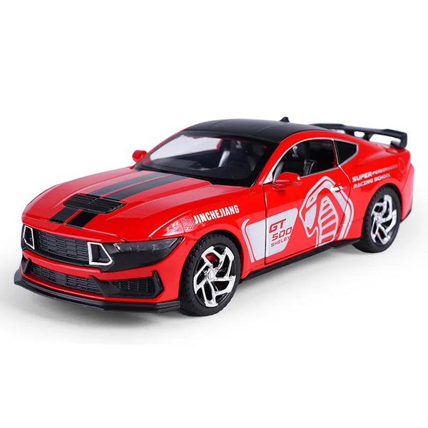 New 1:32 Mustang Shelby GT500 Alloy Sports Car Model Diecast Metal Racing Car Vehicles Model Simulation Collection Kids Toy Gift - IHavePaws
