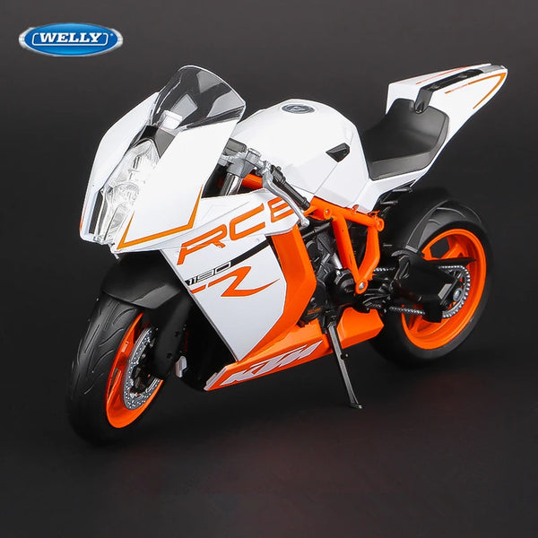 WELLY 1:10 KTM 1190 RC8 R Alloy Racing Motorcycle Model Diecast Metal Street Cross-country Motorcycle Model Simulation Kids Gift - IHavePaws