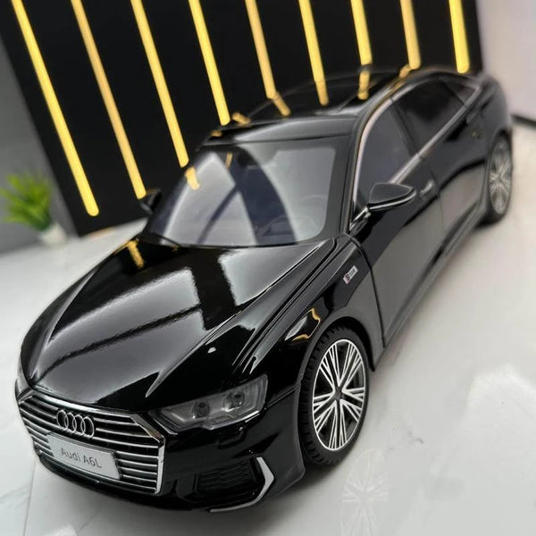 1/18 AUDI A6 Alloy Car Model Diecast & Toy Metal Vehicle Car Model Collection Sound and Light High Simulation Childrens Toy Gift - ihavepaws.com