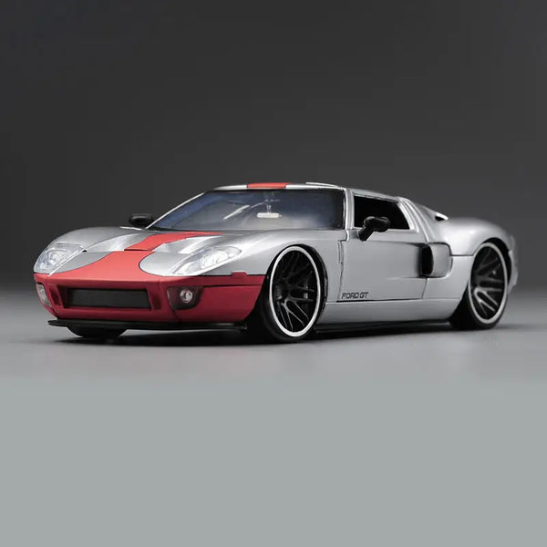 1:24 Ford GT Alloy Sports Car Model High Simulation Diecasts Metal Toy Racing Vehicles Car Model Collection Childrens Toys Gifts Silvery - IHavePaws