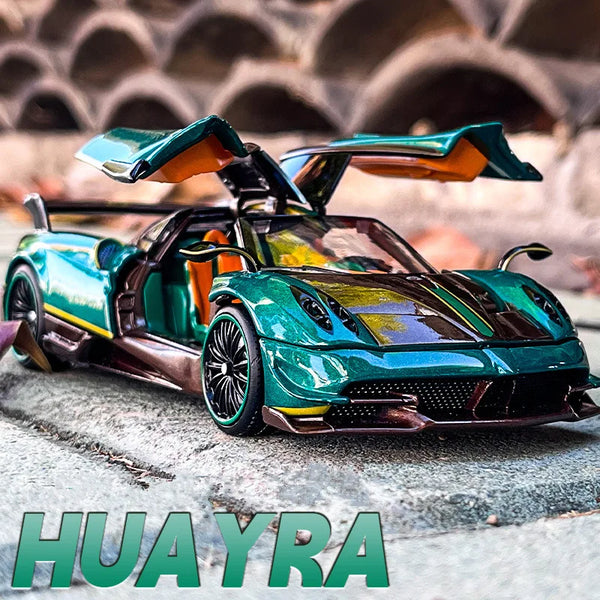 1:32 Pagani Huayra Alloy Sports Model Diecast Metal Toy Racing Car Vehicle Model Collection Sound and Light Simulation Kids Gift - IHavePaws