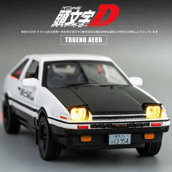 1/32 Initial D AE86 Toy Car Diecast Toyota Miniature Model - IHavePaws