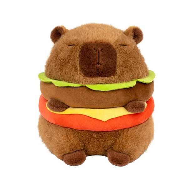 Hamburg Capybara Plush Toy Fluffty Kawaii Plushie Doll Simulation Capibara Anime Cute Stuffed Animals Soft Plush Gift Kid Toys - IHavePaws