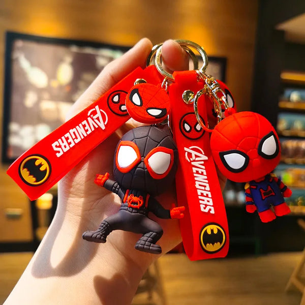 Cartoon Anime Spider Man Pendant Keychains Car Key Chain Key Ring Phone Bag Hanging Jewelry Kids Gifts - ihavepaws.com