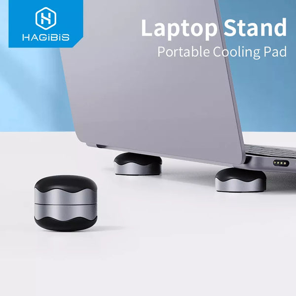 Hagibis Laptop Stand Magnetic Portable Cooling Pad For MacBook Laptop Cool Ball Heat Dissipation Skidproof Pad Cooler Stand - IHavePaws