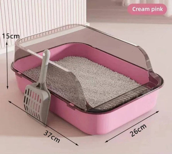 Pet Sandbox Cat Litter Box A Pink - IHavePaws